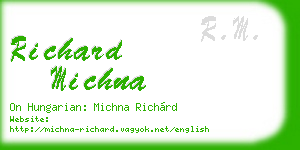 richard michna business card